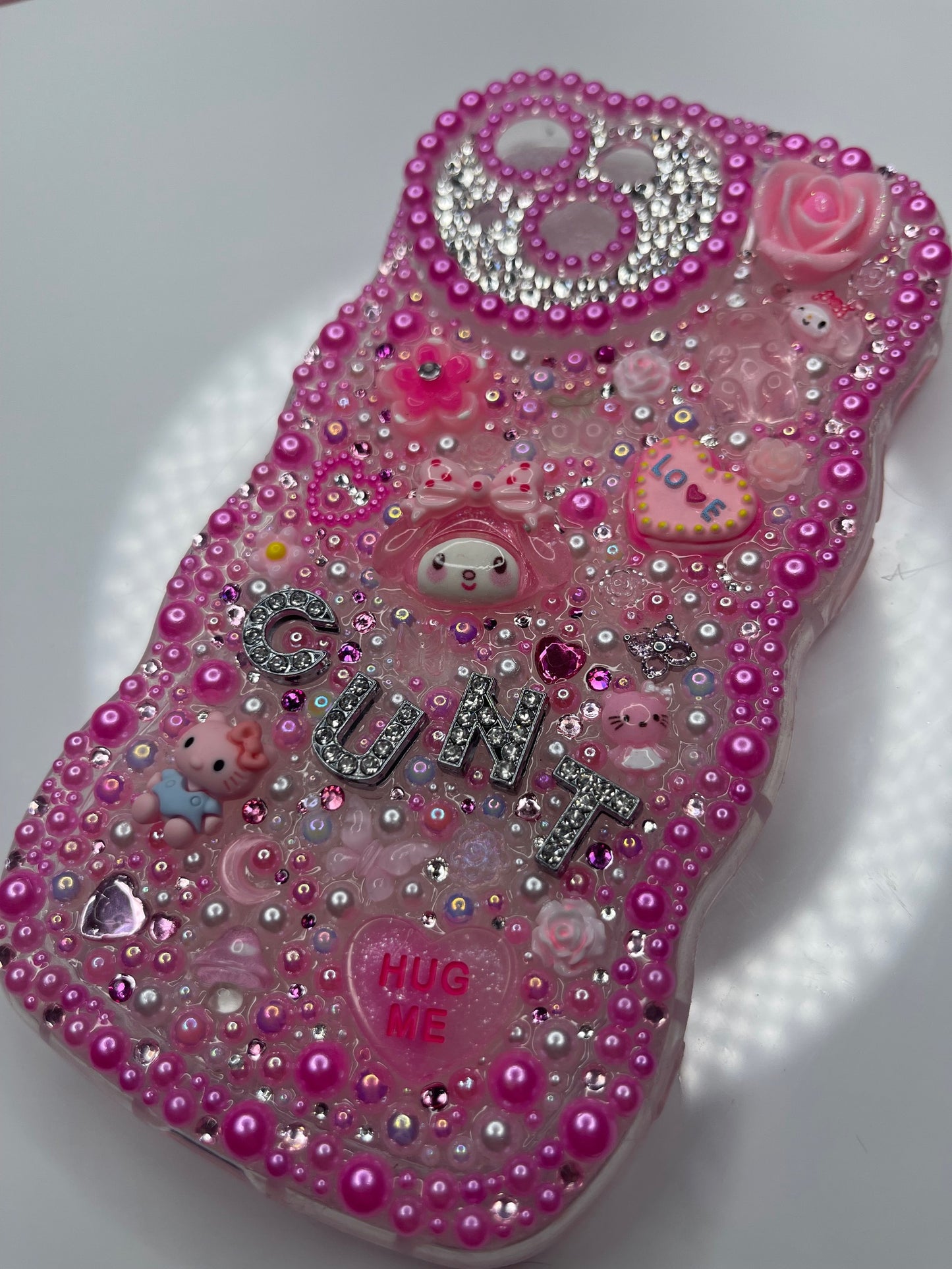 Hearts Custom Bling iphone 14 Case (iphone 14 6.1 inch only)