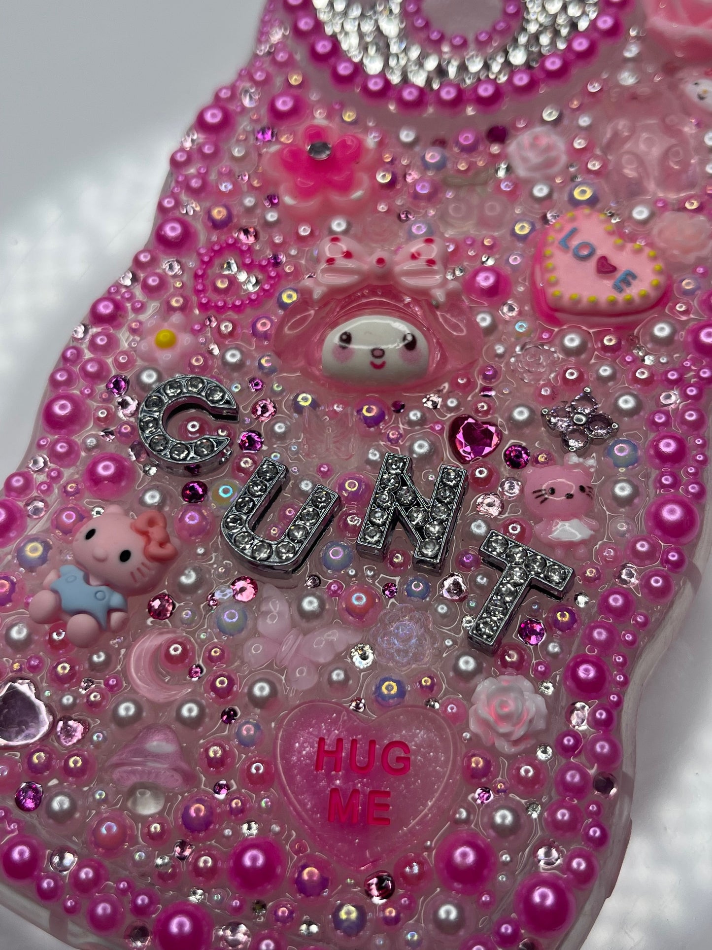 Hearts Custom Bling iphone 14 Case (iphone 14 6.1 inch only)