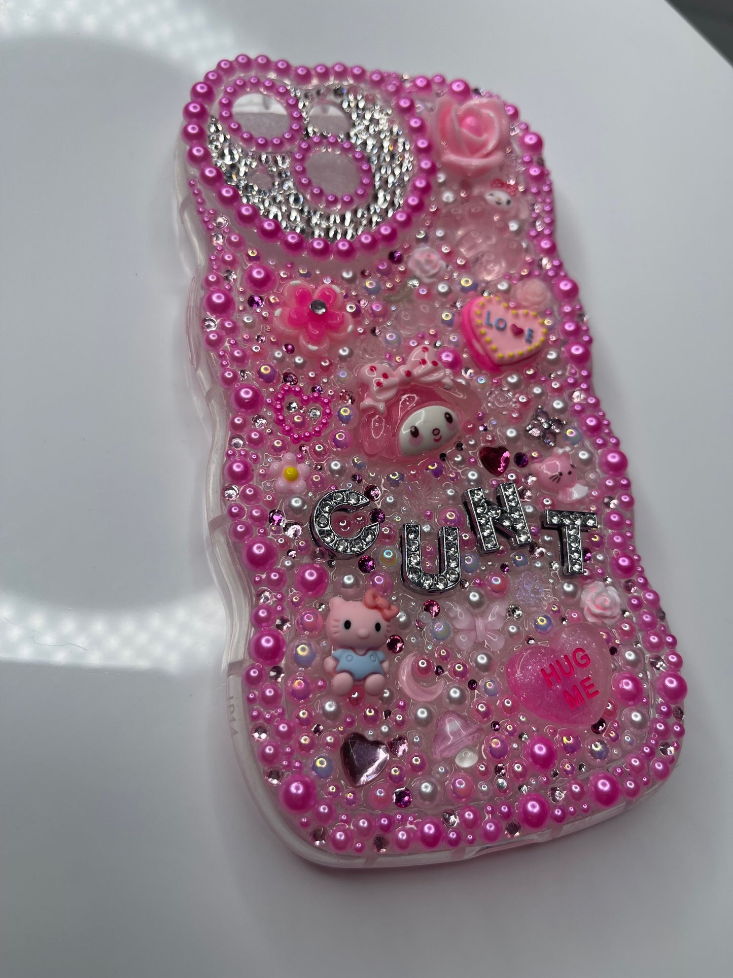 Hearts Custom Bling iphone 14 Case (iphone 14 6.1 inch only)