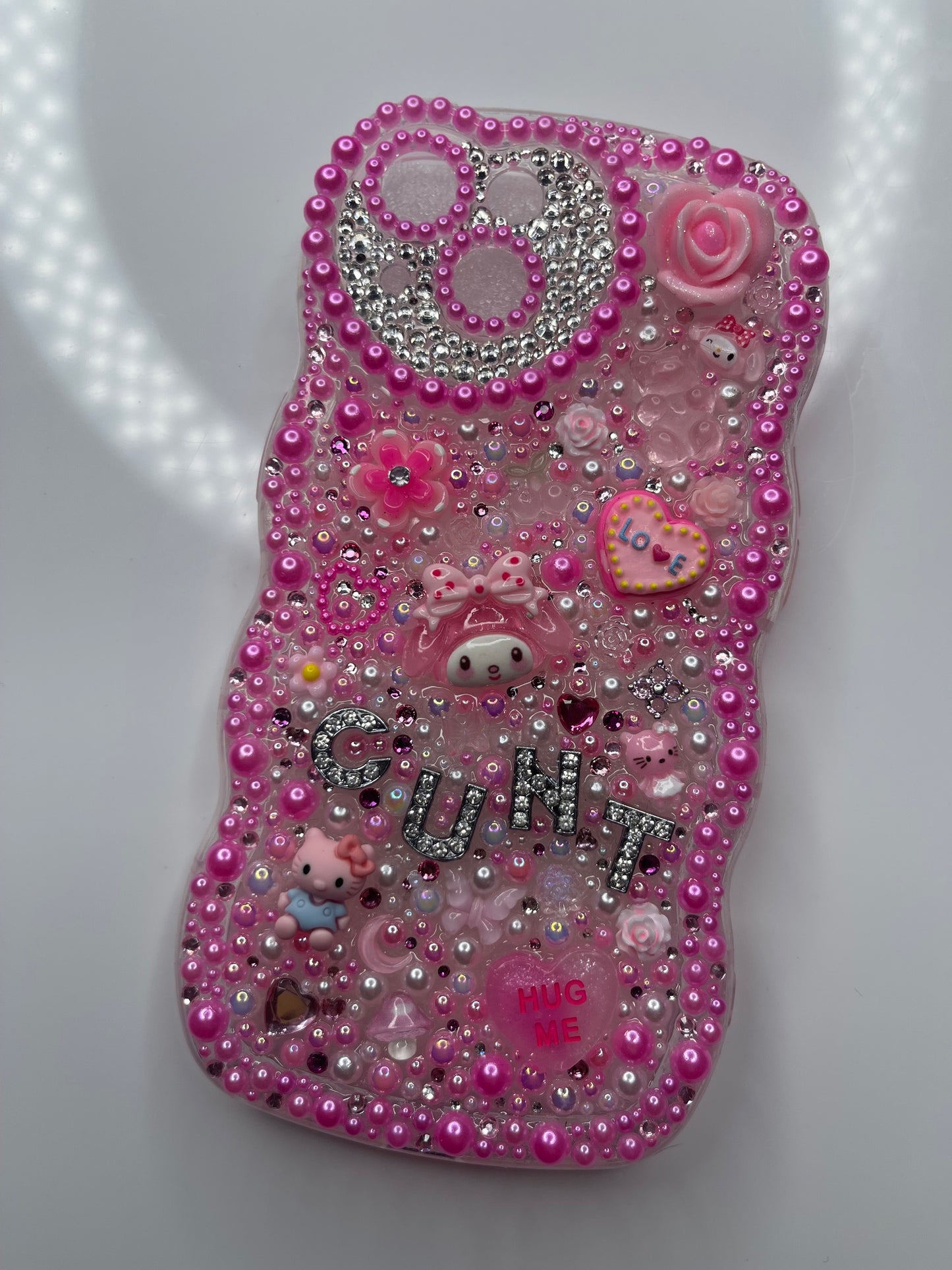 Hearts Custom Bling iphone 14 Case (iphone 14 6.1 inch only)