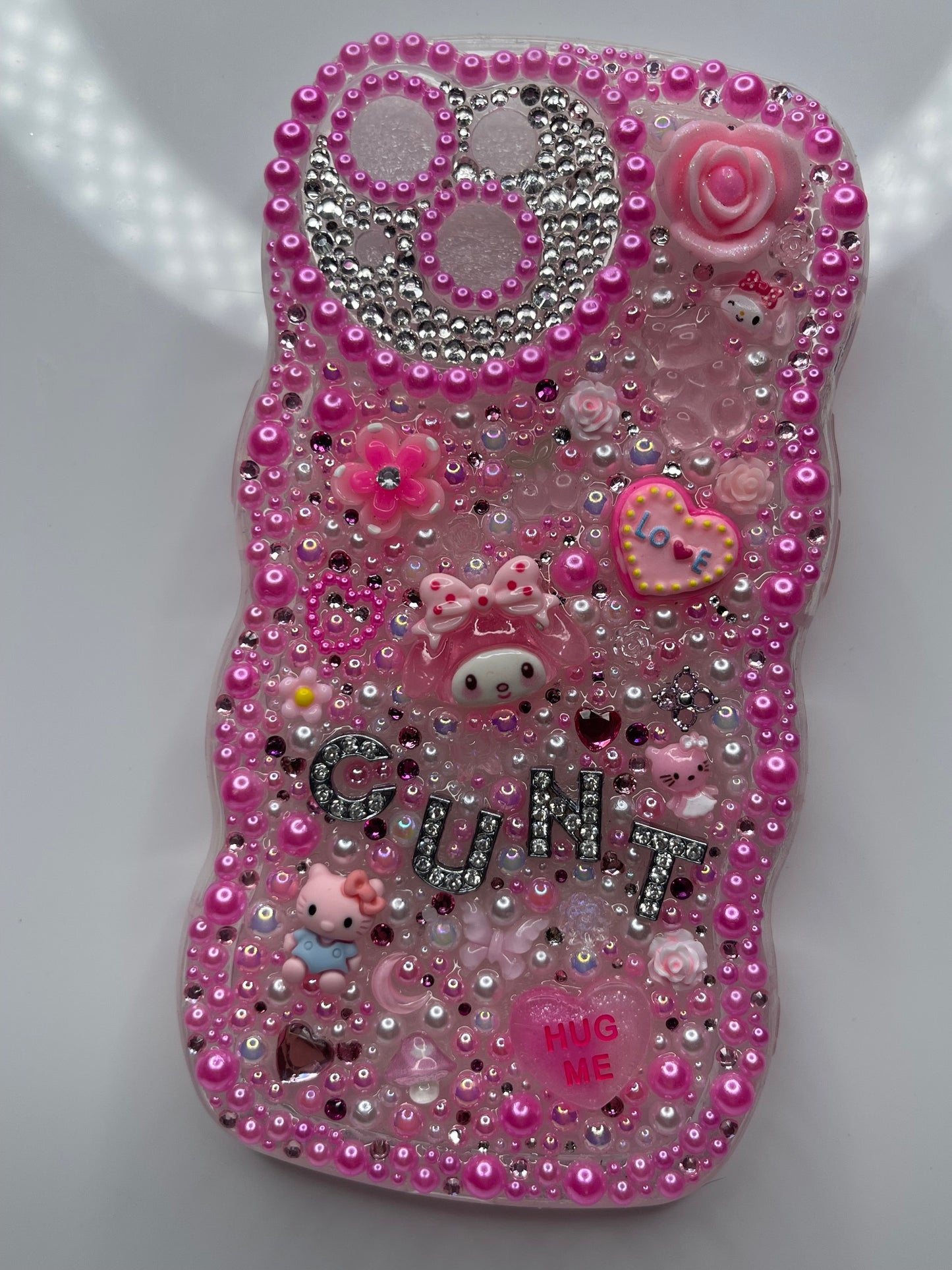 Hearts Custom Bling iphone 14 Case (iphone 14 6.1 inch only)